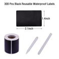 thumbnail image 3 of HZCrisp 300Pcs Waterproof Reusable Chalkboard Labels with 2 Erasable Chalk Markers, Removable Writable Sticker Labels for Jars, Bins, Pantry, Office and Classroom Organization, 3 of 4