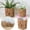 A327 A 5.9x5.9", variant on Water Hyacinth Woven Storage Planter Pot Balcony Handmade Flower Flower Pots