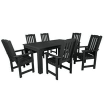 Highwood 7-pc Lehigh Dining Set - 42" x 72" Rectangle Table, Dining Height, Outdoor, Eco-friendly, Synthetic Wood