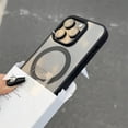 thumbnail image 4 of Luxury Shockproof Magsafe Wireless Charge Case for iPhone 16 15 14 Plus 13 12 Mini 11 Pro XR XS Max Clear Magnetic Bumper Cover Gray For iPhone 11Pro Max, 4 of 6