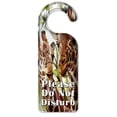 thumbnail image 1 of Do Not Disturb Door Knob Hanger Sign - Giraffes, 1 of 3