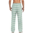 thumbnail image 2 of FREEAMG Red Checkered Gingham Tartan Men's Pajama Pants Sleepwear Lounge Pajama Bottoms, 2 of 7