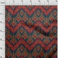 thumbnail image 2 of oneOone Tissu Popeline de Coton Imprimé Ikat Tourbillon & Paisley BTY 56 Pouces de Large, 2 of 4