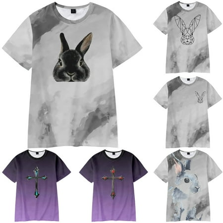 

LANLIN Men s Women s Short Sleeve Tees Novelty Easter Tshirts For Women Men