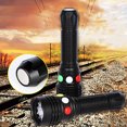thumbnail image 1 of Signal Torch 7 Levels Adjustable Portable Waterproof Battery Powered High-power Illumination Magnetic Base High Brightness Red White Green/Yellow Lifesaving Flashlight for Outdoor, 1 of 7