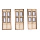 thumbnail image 4 of Puerta exterior hueca de madera en miniatura, mueble para jardín, puerta hueca, juego de simulación C, 4 of 9