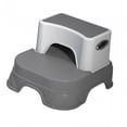 thumbnail image 2 of -Step stool, children's detachable double step stool, wide step, children's step gray, 2 of 8