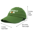 thumbnail image 3 of DALIX Basketball Mom Hat and Caps for Women in Olive, 3 of 7