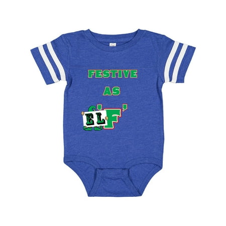 

Inktastic Festive as Elf! Gift Baby Boy or Baby Girl Bodysuit