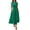 Green, variant on Women's Single Shoulder Midi Dress with Pockets 65% viscose 35% polyester Stretchy Body Not Lined Elegant Everyday Wear