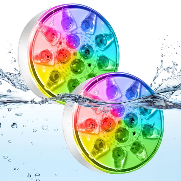 Luces LED Recargables para Piscina afzdby 16 Colores Impermeables IP68