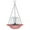 Pink, variant on Solar Bird Bath Fountain for Outdoor, 9.25" Hanging Glass Birdfeeder with Solar Water Pump, Decorative Garden Bird Bath Bowl for Outside Yard Patio, 2-in-1 Bird Feeder & Water Fountain Set