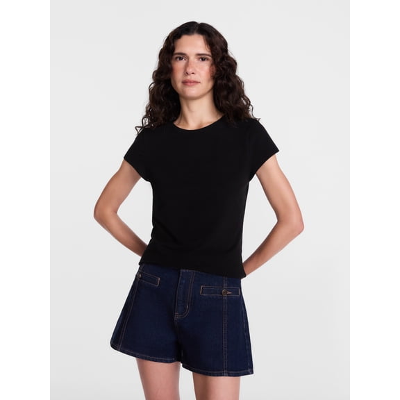 Scenario Women's and Women's Plus Tee with Short Cap Sleeves, Sizes XS-4X