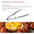 thumbnail image 5 of Crackers et Picks Set, Crabe Jambe Cracker Outils, Acier Inoxydable Fruits de Mer Crackers et Fourchettes Crackers Noix, 5 of 5