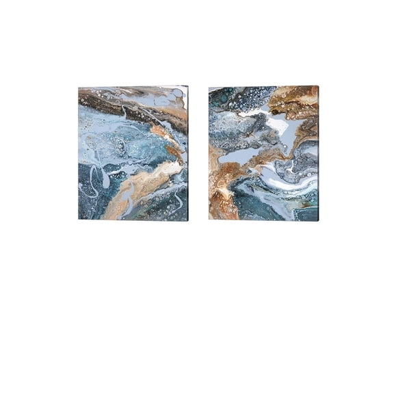 Metaverse Julie Joy 'Ocean Floor' Canvas Art (Set of 2)