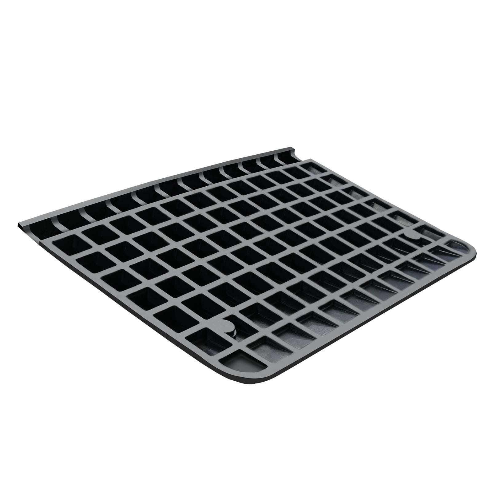 Upgraded Rubber Threshold Ramp, 4" Rise Door Ramp with 1 Channel, Natural Rubber Car Ramp with Non-Slip Textured Surface, 33069 lbs Load Capacity Curb Ramp for Wheelchair and Scooter