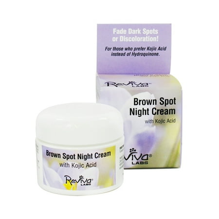 1 Ounce Reviva Labs - Reviva Brown Spot Night Cream With Kojic Acid For Fade Dark Spots - 1 Oz