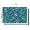 thumbnail image 5 of Set of 6 Flax Paisley Placemats Featuring Heat Resistant Wrinkle Free Finish with Colorful Bohemian Vintage Floral and Mandala Geometric Art for Dining, 5 of 5