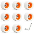 thumbnail image 1 of Mosiee 8 Pcs Roues de Patin à Roulettes 58X34Mm pour Patins à Roulettes à Double Rangée Quad Plusieurs Couleurs Disponibles Éclairage Led Pièces de Roues de Patinage, 1 of 7