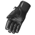 thumbnail image 4 of Men's Motorcycle Premium Leather Gel Padded Palm Street Cruiser Protected Biker Gloves Black Red L, 4 of 7