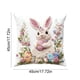 thumbnail image 3 of Funda de almohada de punto de pelo corto | Suave y acogedora, cuadrada y decorativa para sofá cama | Tela de pelusa de 45 x 45 cm, ideal para decoración del hogar, 3 of 6