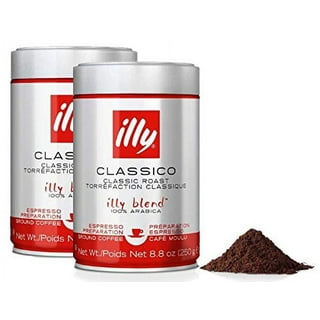 illy Caffe Normale MOKA Ground Coffee (Red Band), 8.8-Ounce Tins (Pack of  2) 