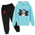 thumbnail image 4 of Nuevo juego Skibidi, ropa de baño para niños, sudadera con capucha y pantalones de jogging, conjuntos de 2 piezas, sudaderas con capucha de dibujos animados para niños, conjunto informal para niñas ad, 4 of 5