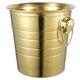 thumbnail image 1 of Cubo de hielo de acero inoxidable con asa, 3 l, para vino, cerveza, enfriador, recipiente metálico para bebidas, para bar, fiesta, picnic, dorado, 1 of 7