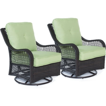 Hanover Orleans Outdoor Swivel Rocking Lounge Chairs