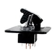 thumbnail image 3 of Baohd Car Marine Boat 12V 3 Gang Toggle Switches Control Panel Carbon Fiber Cover, 3 of 8