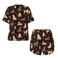 thumbnail image 6 of "Wukai Labrador Retriever Dog Women's Pajama Set - Short-Sleeve Top and Shorts with Elastic Waistband and Pockets for Loungewear, Yoga, and Casual Wear-Medium, 6 of 8