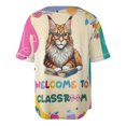 thumbnail image 2 of Welcome to Maine Coon Classroom Teacher Dog Mom All Over Print 3D Baseball Shirt Cat Lover Kitten Owner Gifts Softball Sport - 02015, 2 of 6