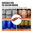 thumbnail image 6 of VEVOR Metal Drum Heater, 1200 Watt 5 inch Width, Pail Heating Band for 55 Gallon Barrel, 86-302℉ Adjustable Thermostat, High Efficiency Silicone Grease Keg Heater, FCC Listed Orange, 6 of 9