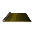 thumbnail image 2 of Ahgly Company Indoor Round Abstract Yellow Contemporary Area Rugs, 5' Round, 2 of 4
