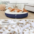 thumbnail image 7 of Round Donut Cat and Dog Cushion Bed, 30in Pet Bed for Medium or Large Dogs, Anti-Slip & Water-Resistant Bottom, Soft Durable Fabric Pet beds, Washable Calming Cat & Dog Bed Grey, 7 of 7