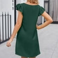 thumbnail image 2 of Vedolay Dresses For Women Women Short Sleeve Loose Plain Casual Plus Size Long Maxi Dress with Pockets,Green L, 2 of 5