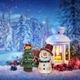 thumbnail image 4 of RomaMX 4PCS Reptile Tanque Adorno Mini Navidad Snowman Santa Cláusula Acuario Decoración, 4 of 8