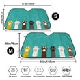 thumbnail image 2 of Goofa Cute Cat Paw And Dog Printed Car Windshield Sunshade,Foldable Reflective Sun Visor,UV Protection Heat Blocker Sunshade,Car Cooling Accessory-Small, 2 of 7