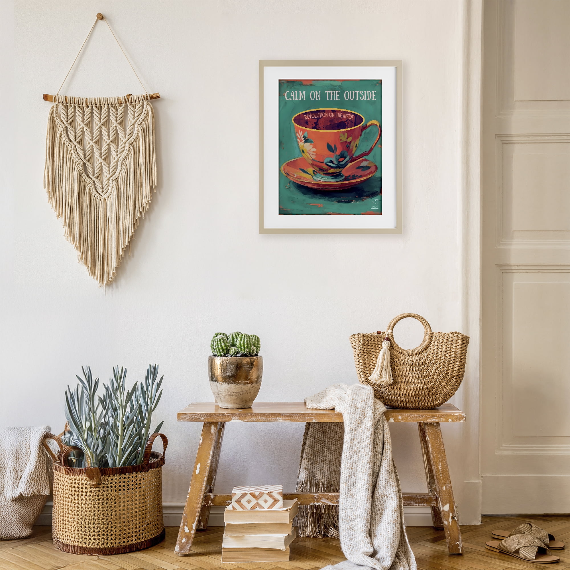 Stupell Industries Revolution On The Inside Birch Framed Print Under Glass, design by Sara Culpepper