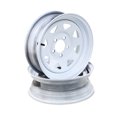 thumbnail image 2 of LIBRA 15x5 Trailer Wheels - 5 Lug On 4.5 Bolt Pattern, Black Mod Style, Set Of 2 (17007) 2 of 4