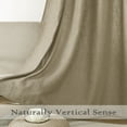 thumbnail image 3 of AZZCIA Sand Linen Light Filtering Grommet Curtain Panels for Bedroom, 2 Panels, 54"W x 63"L, 3 of 6