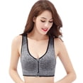 thumbnail image 2 of Sujetador deportivo con cremallera frontal, profesional, a prueba de golpes, transpirable, sin aros, chaleco para correr, ropa interior deportiva de yoga para mujer, 2 of 6