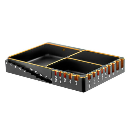 

CNC Multifunctional Screw Tray Nut Gasket Storage Tool Length Size Measurement Welding Tool for RC Car Boat Model