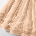 thumbnail image 3 of Women's High Waisted Maxi Tiered Skirt Ruffle Trim Layered Mesh Tulle A-Line Flowy Long Skirt Elegant Fairy Boho Style Skirt Party Evening Special Occasion Apparel, 3 of 6