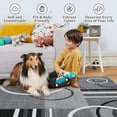 thumbnail image 3 of Washable Area Rug 3x5 Abstract Circles Non Slip Contemporary Stain Resistant Soft Low Pile Accent Rug for Indoor Living Dining Room, Grey, 3 of 7