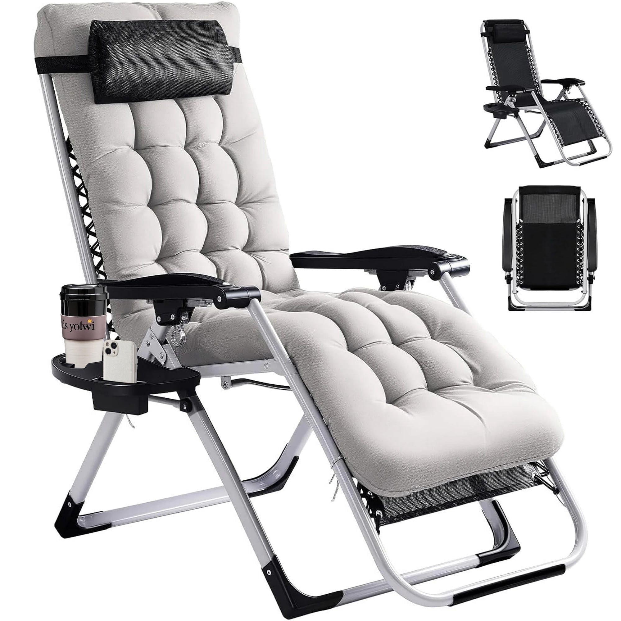 VECUKTY XL Oversized Recliner Chair, Folding Design, 500lb