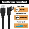 thumbnail image 3 of 14Ft Link Cable For Oculus Quest 2 Type-C Right Angle To Usb A Charging Cord Usa, 3 of 6