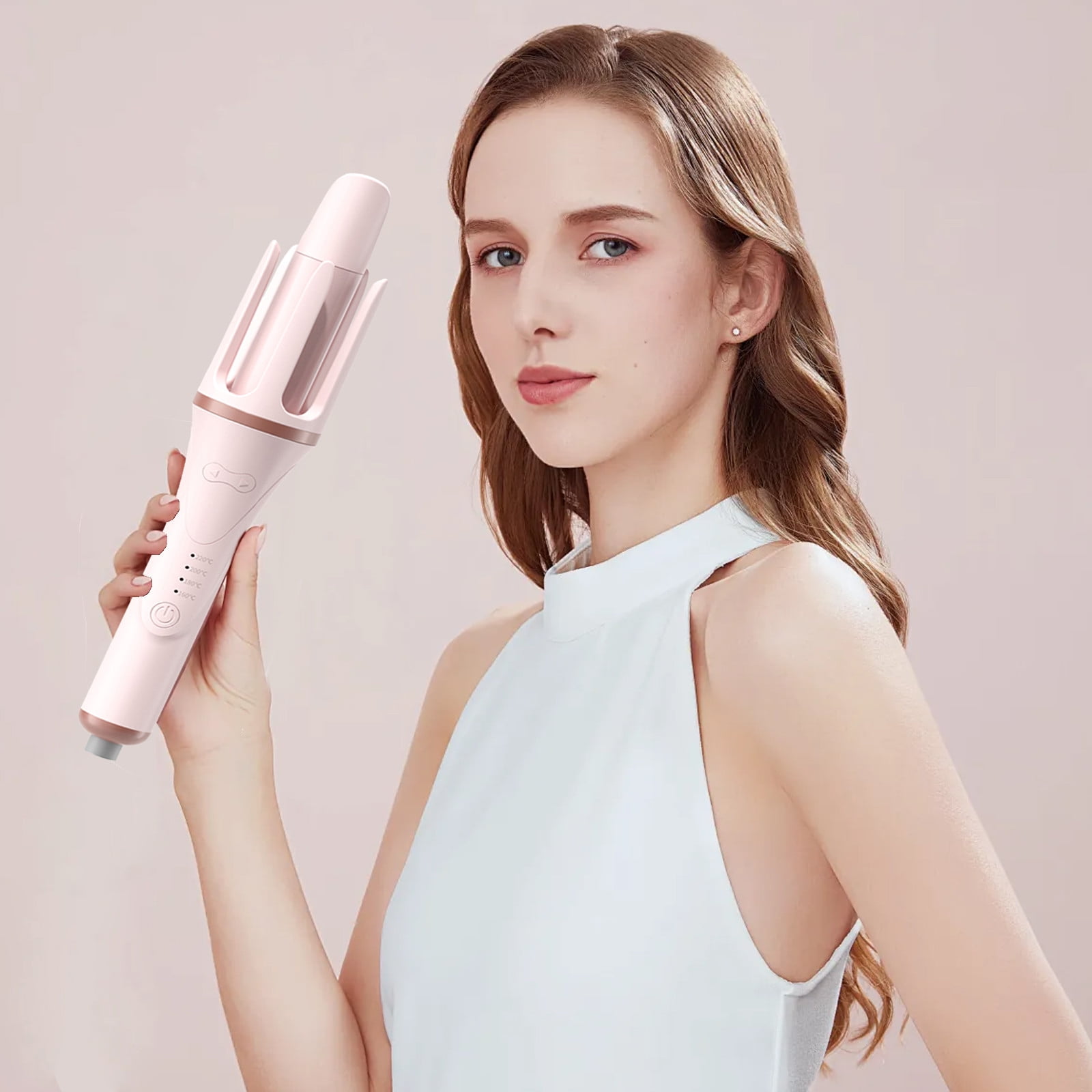 Curling Iron Automatic Curling Irons Barrel For All Hair Types Easy-to-use Curling Wand Long-lasting Salon-quality Curls And Waves