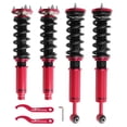 thumbnail image 2 of Honda Accord VII/Acura TL Coilovers Suspension Kit 2003-2008 – Adjustable Ride Height 25-75mm – 10/6 kg/mm Springs – Red/Black – Fits CM4/CM5/CM6/CM7/CM8 – Front & Rear Struts – MXR02FXSY, 2 of 7