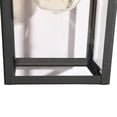 thumbnail image 3 of LNC Farmhouse 1-Light Black Lantern Outdoor Wall Sconce with Clear Glass Shade, 3 of 9